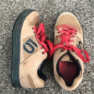 adidas Black Tongue Sneakers with Red Accents